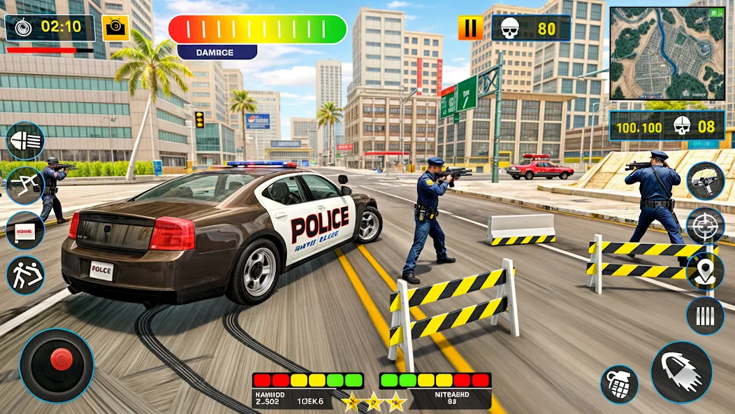 US Police Shooting Crime City [МОД: Меню, Бесконечные монеты и Открытые уровни] Screenshot 2