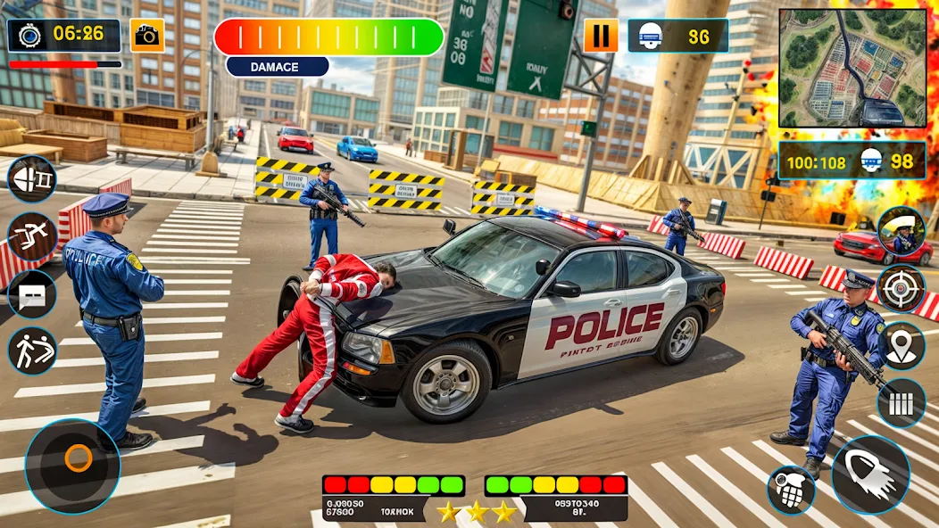 US Police Shooting Crime City [МОД: Меню, Бесконечные монеты и Открытые уровни] Screenshot 3