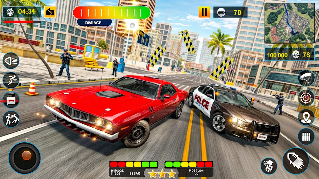 US Police Shooting Crime City [МОД: Меню, Бесконечные монеты и Открытые уровни] Screenshot 4