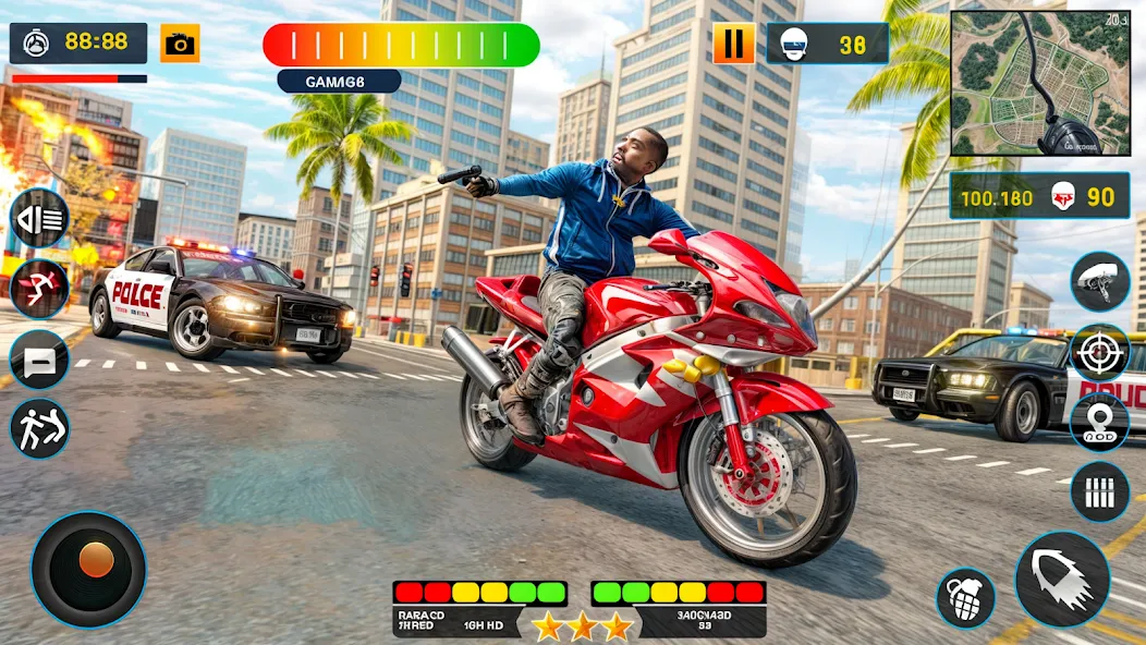 US Police Shooting Crime City [МОД: Меню, Бесконечные монеты и Открытые уровни] Screenshot 5