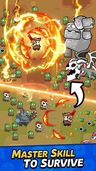 Solo Survivor IO Game (Монстер Ворлд) [МОД: Меню, Бесконечные монеты и Открытые уровни] Screenshot 4