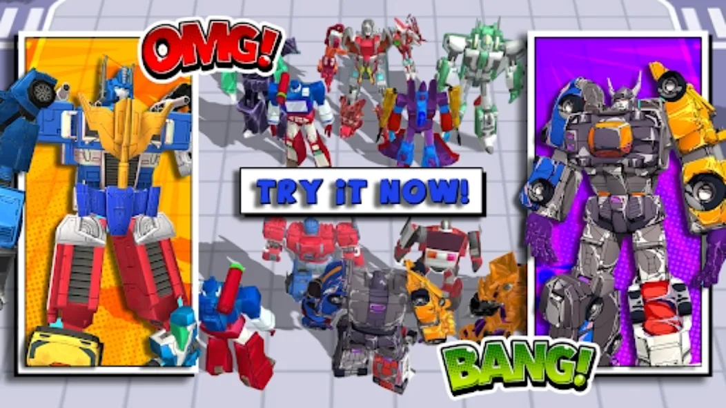 Superhero Robot Monster Battle [МОД: Деньги, Монеты и Меню MOD] Screenshot 1