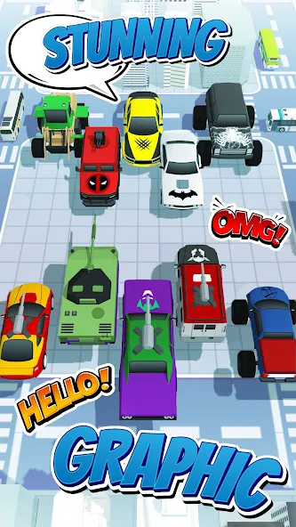 Superhero Car Merge Battle [МОД: Деньги, Монеты и Меню MOD] Screenshot 4