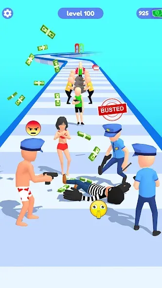 Thief Run Race 3D: Fun Race [МОД: Много монет, Открытые уровни и Мега MOD] Screenshot 4