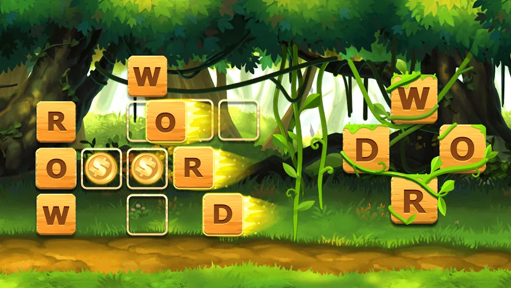 Word Crossword Puzzle [МОД: Деньги, Монеты и Меню MOD] Screenshot 1