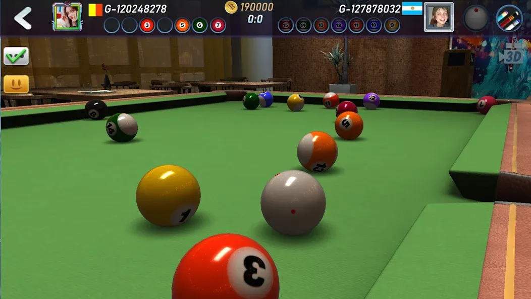 Real Pool 3D 2 (Риал Пул 3Д 2) [МОД: Деньги, Монеты и Меню MOD] Screenshot 1