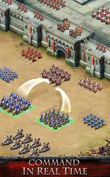Empire War: Age of hero (Эмпайр Вар) [МОД: Деньги, Монеты и Меню MOD] Screenshot 2