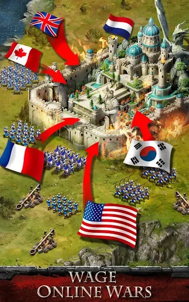 Empire War: Age of hero (Эмпайр Вар) [МОД: Деньги, Монеты и Меню MOD] Screenshot 4
