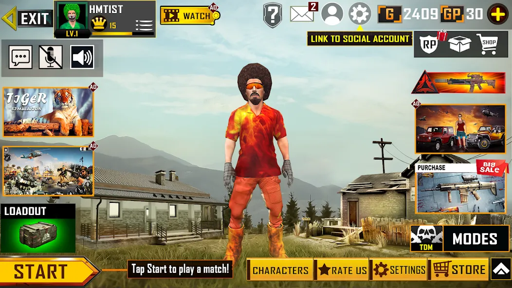 Real Commando FPS Gun Shooting [МОД: Все открыто, Дополнительные деньги и Меню MOD] Screenshot 2