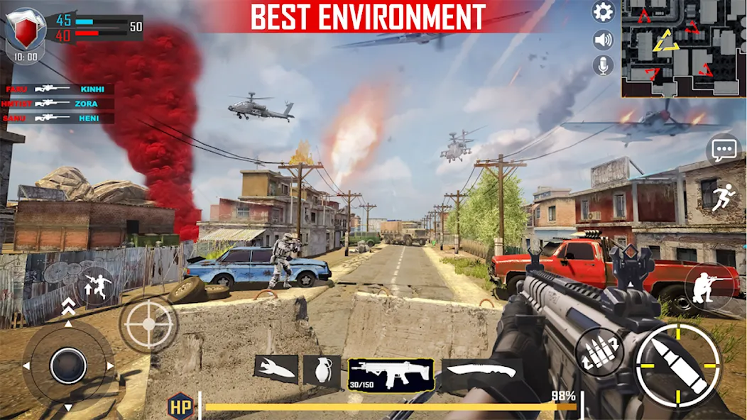 Real Commando FPS Gun Shooting [МОД: Все открыто, Дополнительные деньги и Меню MOD] Screenshot 5