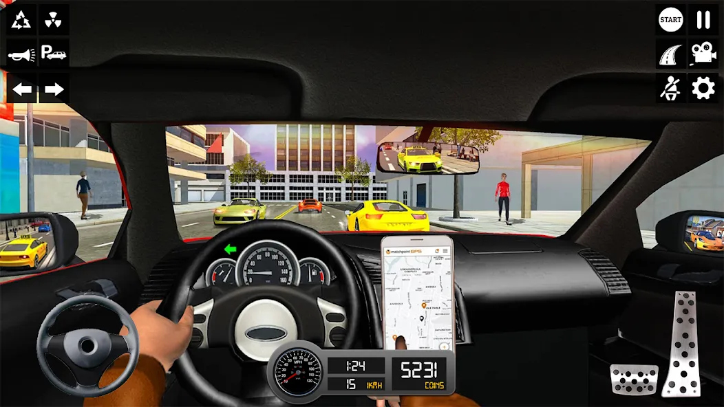 Taxi Simulator 3d Taxi Sim [МОД: Все открыто, Дополнительные деньги и Меню MOD] Screenshot 5