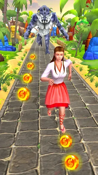 Jungle Run Temple Escape Games [МОД: Деньги, Монеты и Меню MOD] Screenshot 2