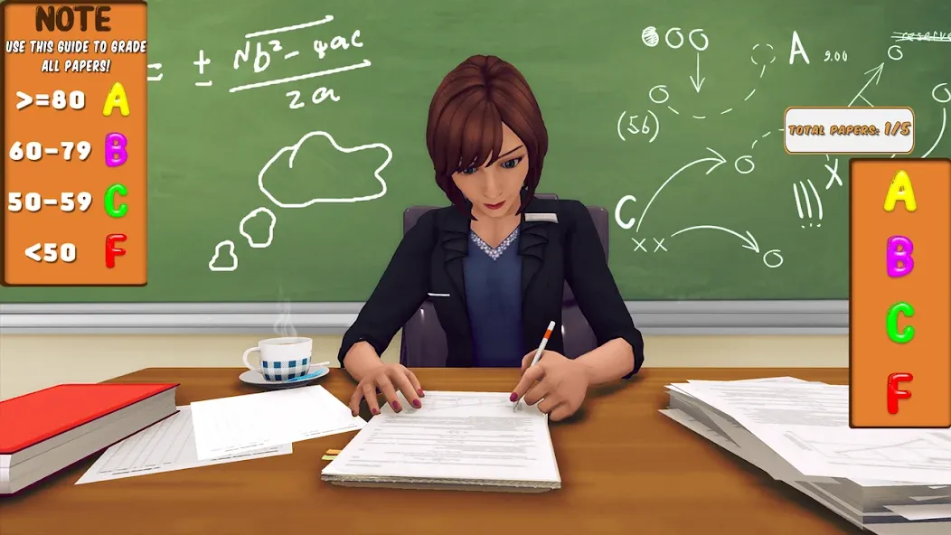 High School Teacher Simulator [МОД: Все открыто, Дополнительные деньги и Меню MOD] Screenshot 3