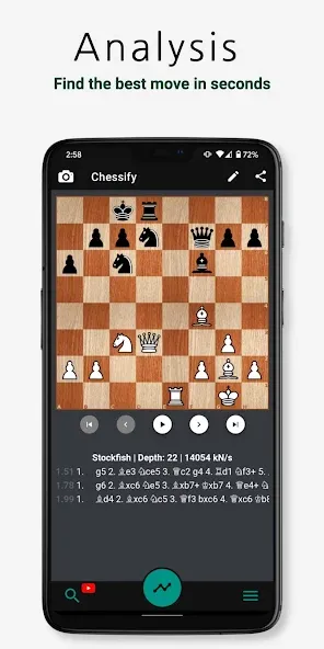 Chessify: Scan & Analyze chess [МОД: Много монет, Открытые уровни и Мега MOD] Screenshot 2