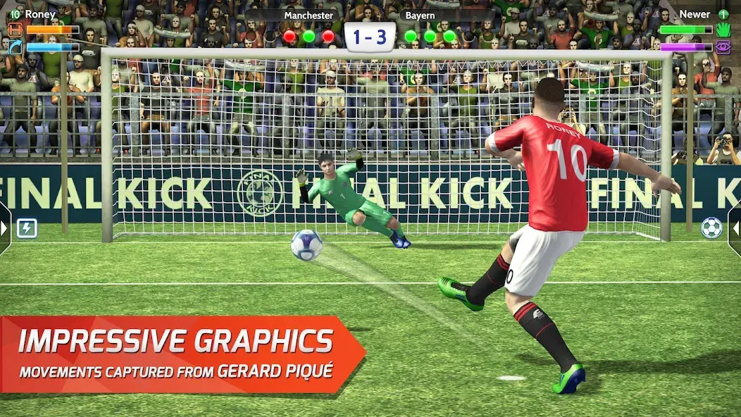 Final Kick: Online Soccer (Финаль кик) [МОД: Деньги, Монеты и Меню MOD] Screenshot 1