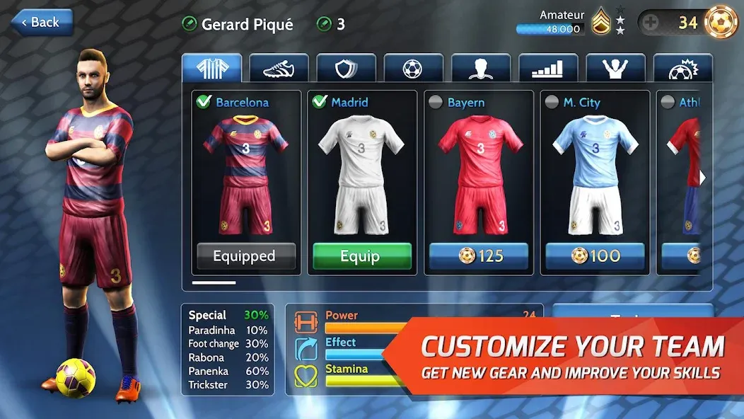 Final Kick: Online Soccer (Финаль кик) [МОД: Деньги, Монеты и Меню MOD] Screenshot 5