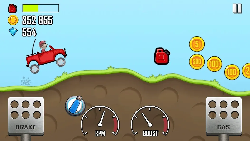 Hill Climb Racing (Хилл Клайм Рейсинг) [МОД: Деньги, Монеты и Меню MOD] Screenshot 1