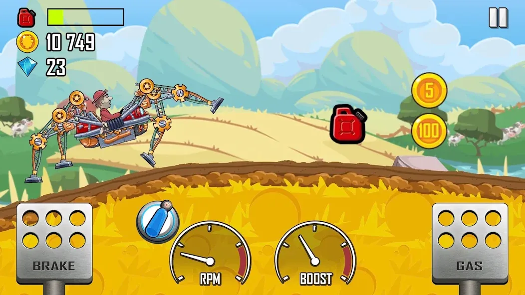 Hill Climb Racing (Хилл Клайм Рейсинг) [МОД: Деньги, Монеты и Меню MOD] Screenshot 2