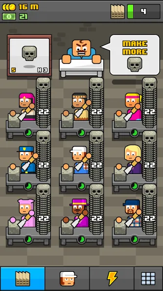 Make More! - Idle Manager [МОД: Меню, Бесконечные монеты и Открытые уровни] Screenshot 3