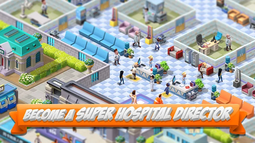 Sim Hospital2-Simulation (Сим Хоспитал2) [МОД: Все открыто, Дополнительные деньги и Меню MOD] Screenshot 3