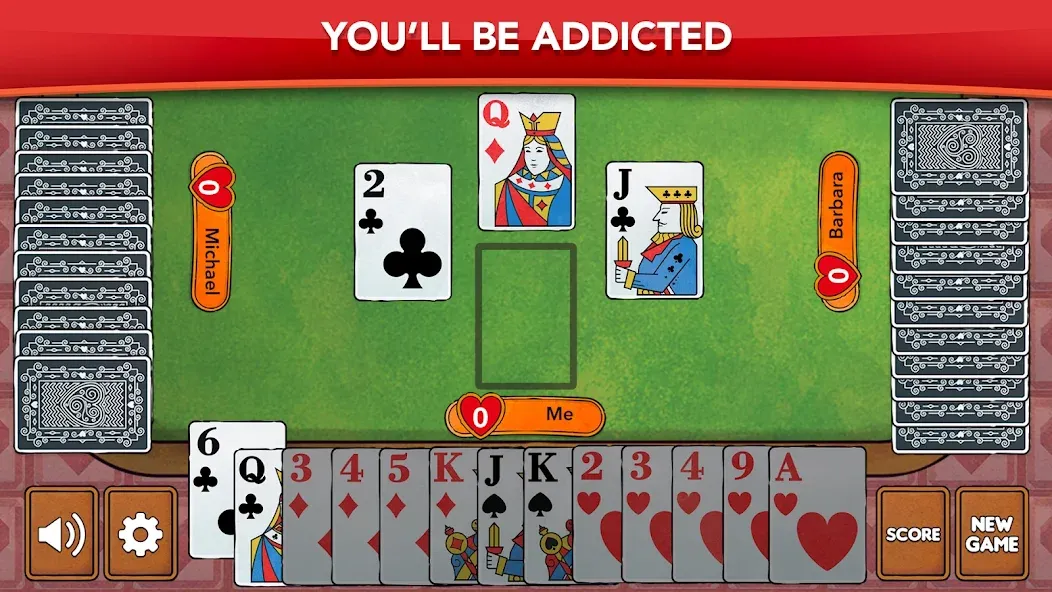 Hearts - Card Game Classic (Хартс) [МОД: Бесконечные деньги, Монеты и Мега MOD] Screenshot 5