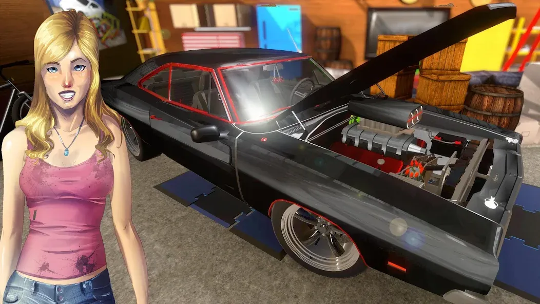 Fix My Car: Muscle Restoration [МОД: Много денег, Монет и Все открыто] Screenshot 1