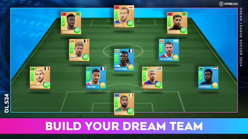 Dream League Soccer 2024 (Дрим Лиг Соккер 2023) [МОД: Деньги, Монеты и Меню MOD] Screenshot 4