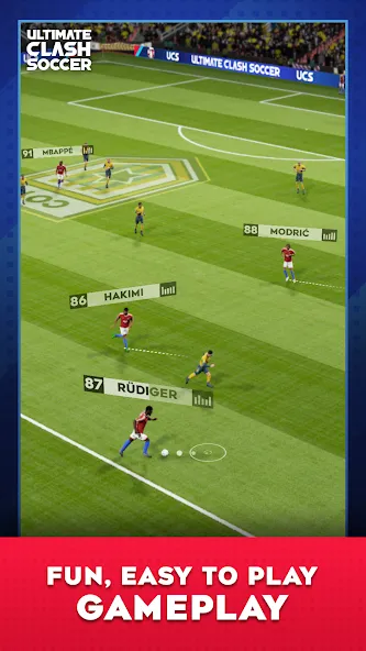 Ultimate Clash Soccer (Ултимейт Драфт Соккер) [МОД: Бесконечные деньги, Монеты и Мега MOD] Screenshot 3