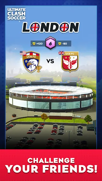 Ultimate Clash Soccer (Ултимейт Драфт Соккер) [МОД: Бесконечные деньги, Монеты и Мега MOD] Screenshot 5