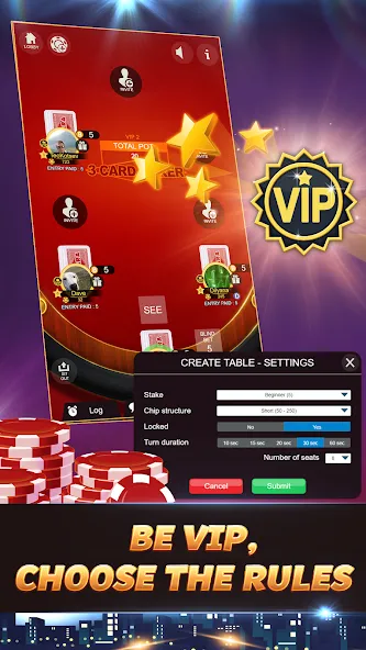 Svara - 3 Card Poker Card Game [МОД: Меню, Бесконечные монеты и Открытые уровни] Screenshot 4