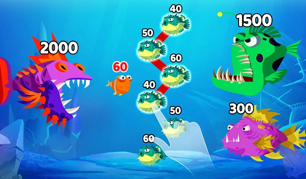 Fish Town IO: Mini Aquarium (Фиш Таун Ай Ой) [МОД: Много монет, Открытые уровни и Мега MOD] Screenshot 1