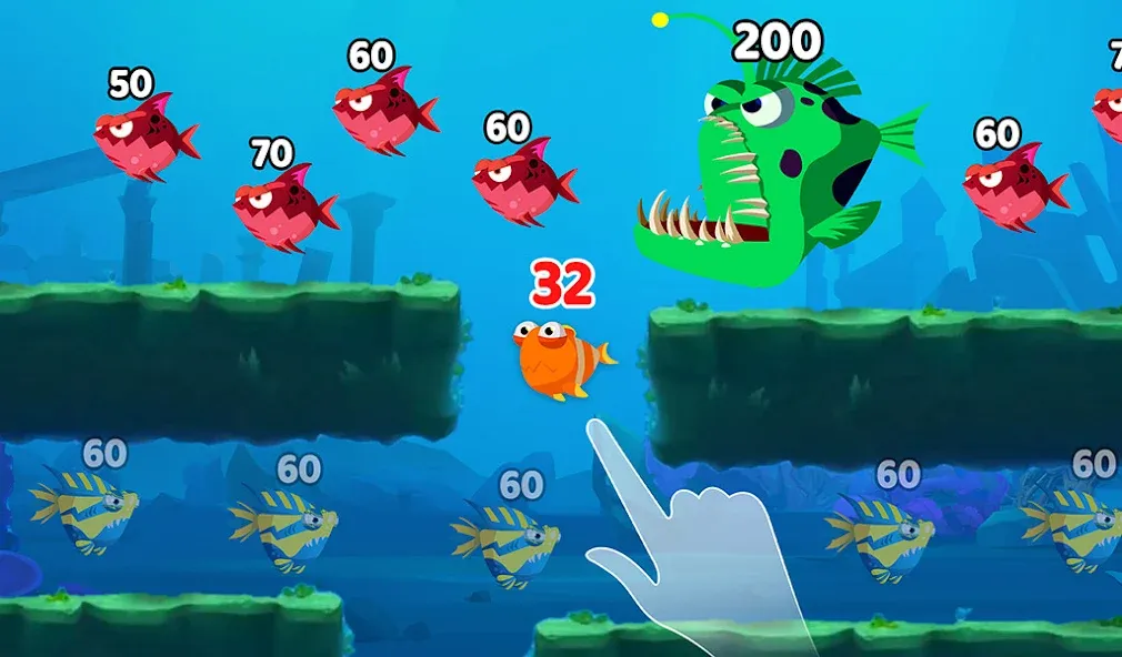 Fish Town IO: Mini Aquarium (Фиш Таун Ай Ой) [МОД: Много монет, Открытые уровни и Мега MOD] Screenshot 3