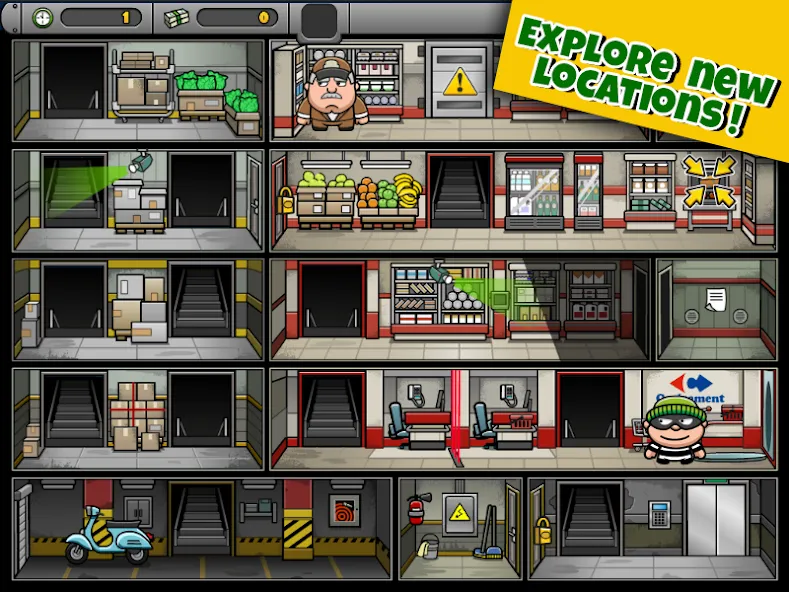 Bob The Robber 4 (Боб Грабитель 4) [МОД: Меню, Бесконечные монеты и Открытые уровни] Screenshot 2