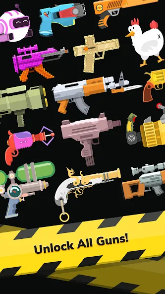 Gun Idle (Ган Айдл) [МОД: Много монет, Открытые уровни и Мега MOD] Screenshot 1