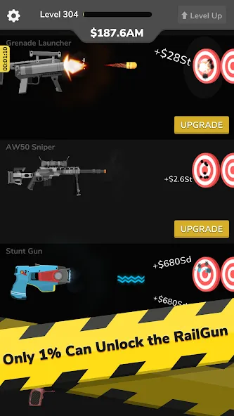 Gun Idle (Ган Айдл) [МОД: Много монет, Открытые уровни и Мега MOD] Screenshot 4