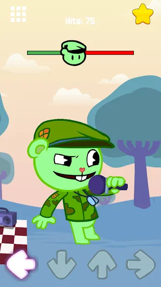 Flippy Happy Funkers FNF Mod (Флиппи Хэппи Фанкерс ФНФ Мод) [МОД: Много денег, Монет и Все открыто] Screenshot 1