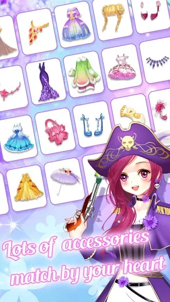 Dream Flower Dressup [МОД: Меню, Бесконечные монеты и Открытые уровни] Screenshot 2
