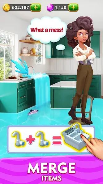 Solitaire Tripeaks Home: Merge (Солитер Трипикс Хоум) [МОД: Деньги, Монеты и Меню MOD] Screenshot 2