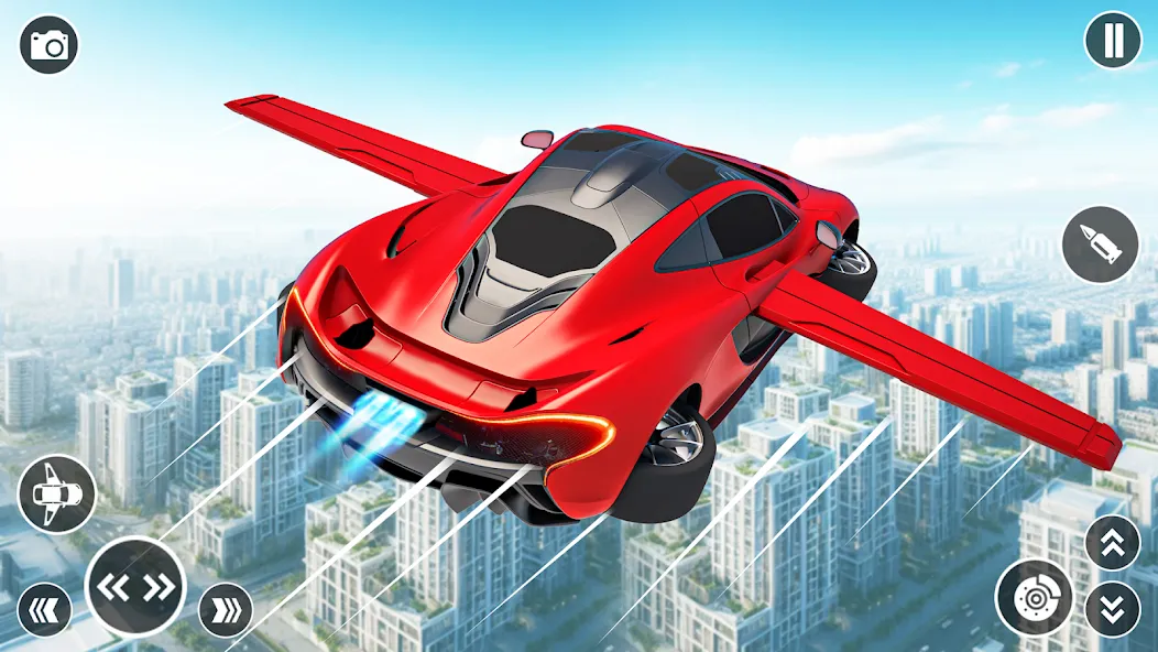 Flying Car Robot Shooting Game [МОД: Все открыто, Дополнительные деньги и Меню MOD] Screenshot 1