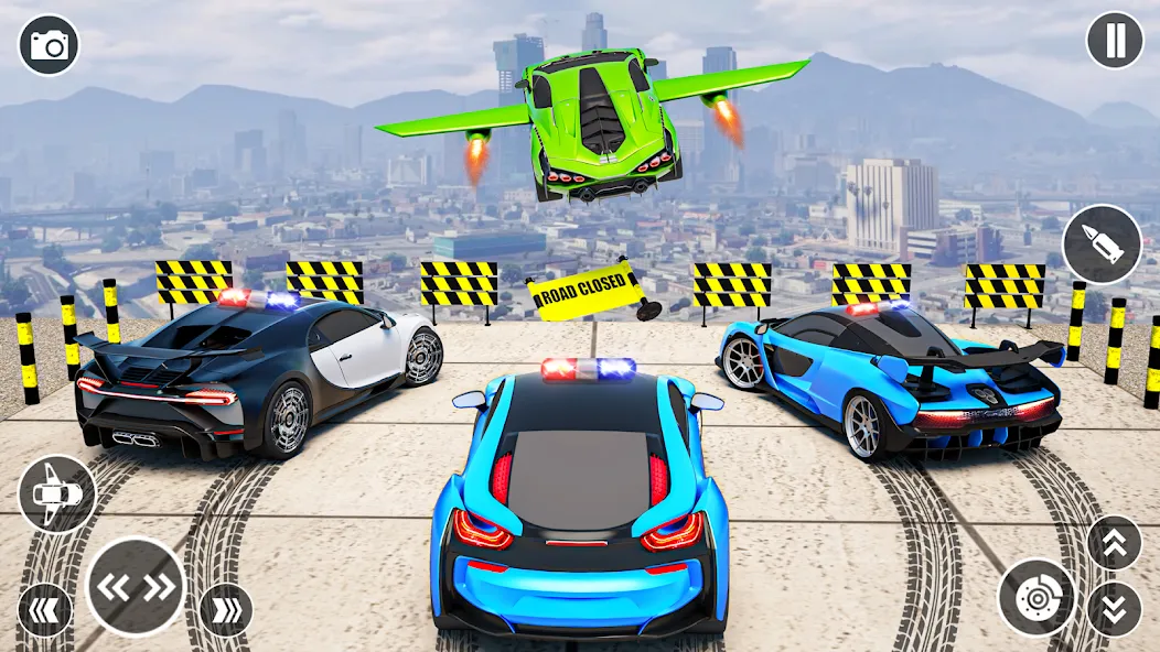 Flying Car Robot Shooting Game [МОД: Все открыто, Дополнительные деньги и Меню MOD] Screenshot 2