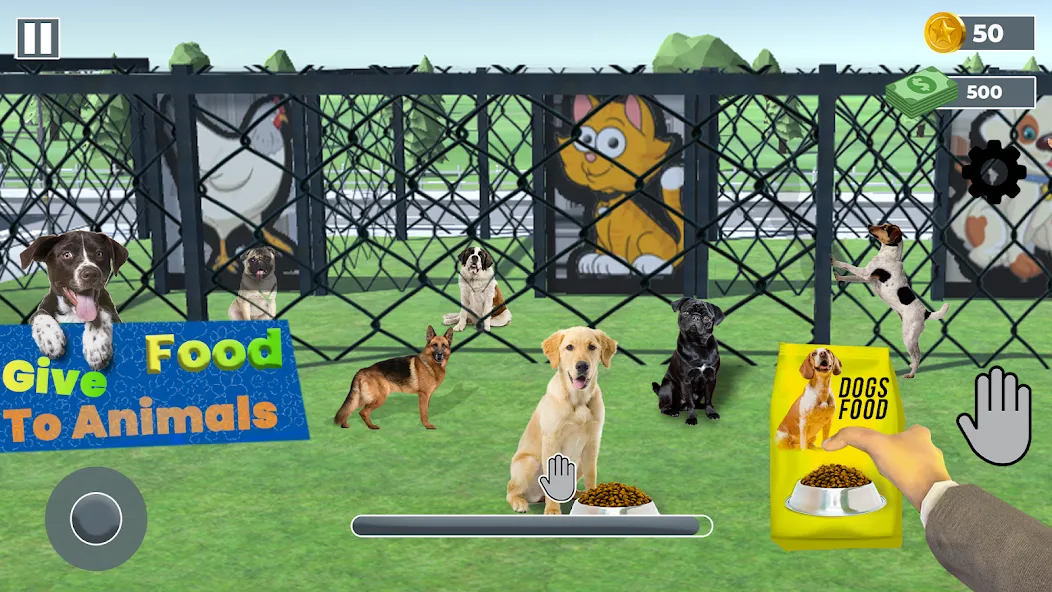 Animal Shelter: Pet Rescue 3D [МОД: Все открыто, Дополнительные деньги и Меню MOD] Screenshot 1