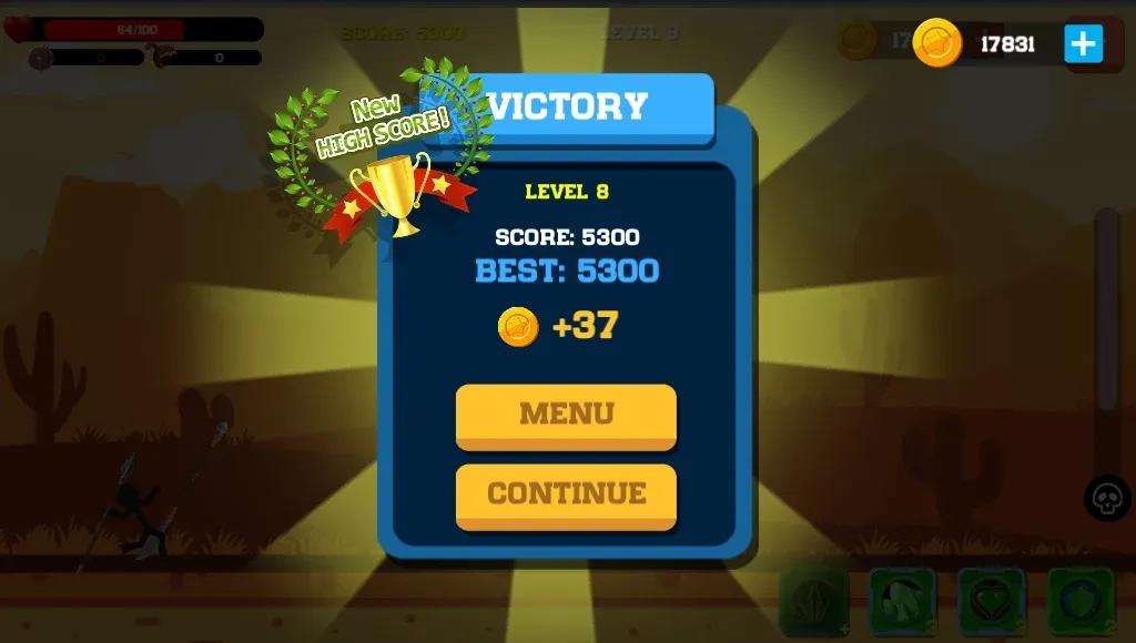 Spear war with Stickman (Спир вар) [МОД: Много монет, Открытые уровни и Мега MOD] Screenshot 4