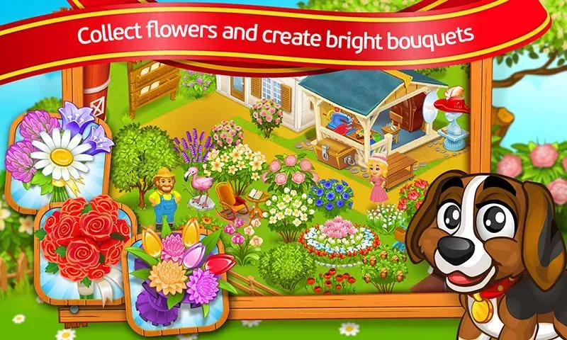 Farm Town: Cartoon Story [МОД: Меню, Бесконечные монеты и Открытые уровни] Screenshot 3