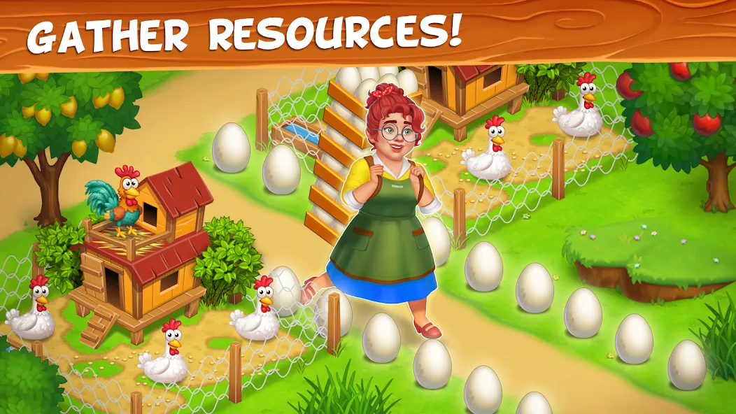 Farm Town - Family Farming Day (Фарм Таун) [МОД: Много денег, Монет и Все открыто] Screenshot 3