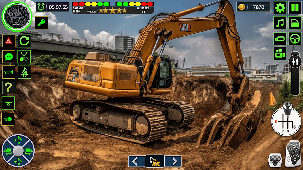 Real Road Construction Games (Реал Роад Конструкшн Геймс) [МОД: Много денег, Монет и Все открыто] Screenshot 1