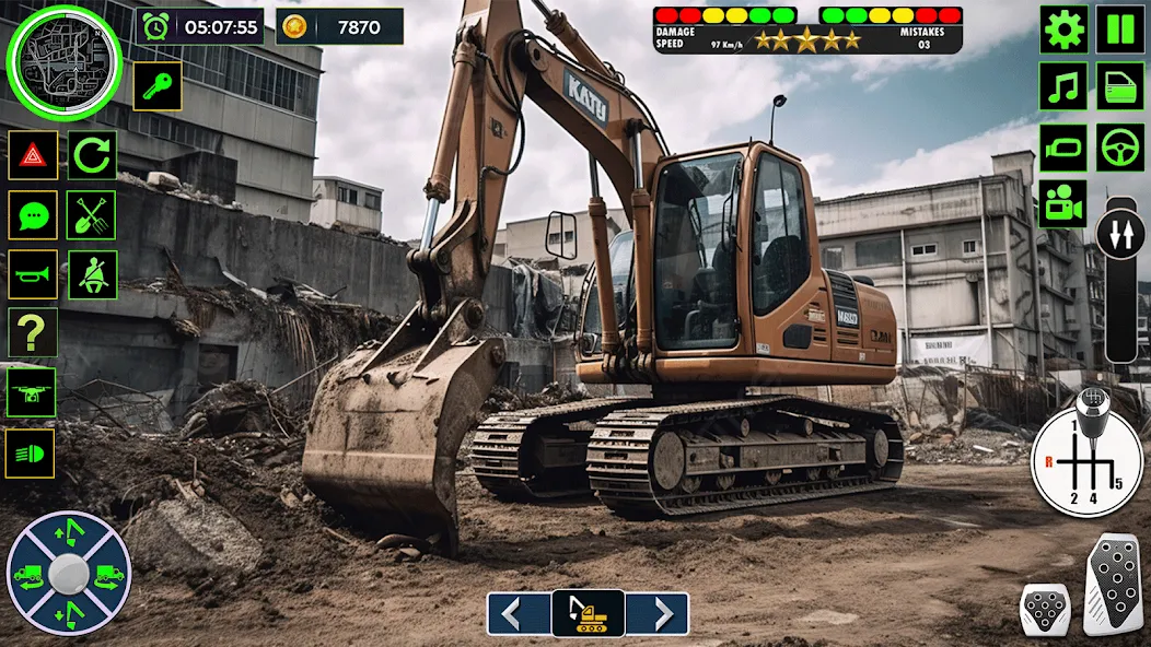 Real Road Construction Games (Реал Роад Конструкшн Геймс) [МОД: Много денег, Монет и Все открыто] Screenshot 2