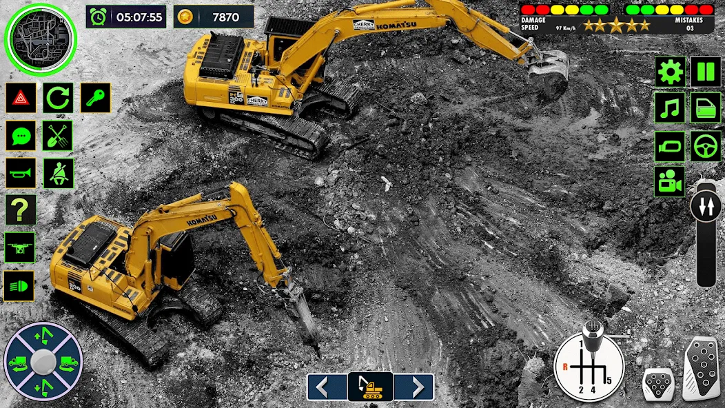 Real Road Construction Games (Реал Роад Конструкшн Геймс) [МОД: Много денег, Монет и Все открыто] Screenshot 3