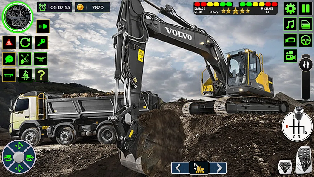 Real Road Construction Games (Реал Роад Конструкшн Геймс) [МОД: Много денег, Монет и Все открыто] Screenshot 4