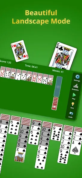 Spider Solitaire Classic [МОД: Меню, Бесконечные монеты и Открытые уровни] Screenshot 2