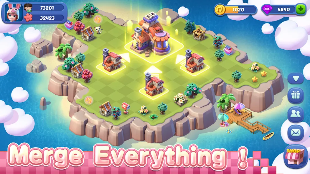 Mergical-Fun Match Island Game (Мерджикал) [МОД: Много денег, Монет и Все открыто] Screenshot 4